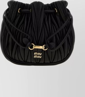 Miu Miu matelass&eacute; lamb leather pouch