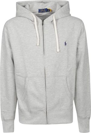 Polo Ralph Lauren Full Zip Sweatshirt - Heren - Vesten met rits - Grijs - S - Katoen - Hoodies & sweatvesten