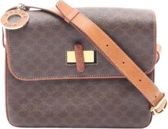 Celine Borsa a tracolla Macadam in tela rivestita Pre-owned - - Pre-owned - Donna - Marrone - ONE SIZE