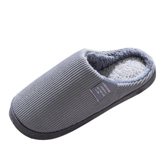 Generic women Men Plush Soft Slippers Winter Warm Slip On House Shoes Anti Skid Indoor Outdoor House Slippers Closed Toe Women Memory Foam Bedroom Shoes Winte