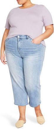 Universal Standard Crop Boyfriend Jeans in Light Blue at Nordstrom, Size 14W