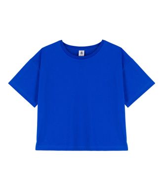 Petit Bateau Damen Kurz&auml;rmeliges T-shirt, Weiss Perse, S