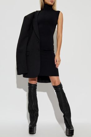 VETEMENTS Dress With Stand-Up Collar, Womens, Black