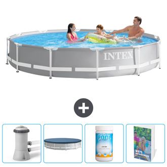 Intex Piscina Prism Frame Redonda - 366x76 Cm - 7-piezas Scb116