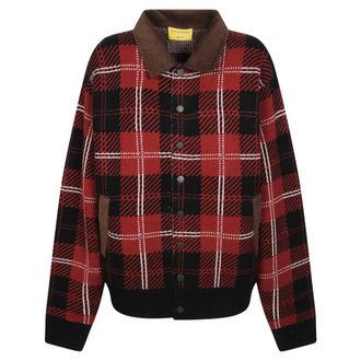 Guest In Residence Tartan Bomber - Jackets - Hombre - Rojo - M