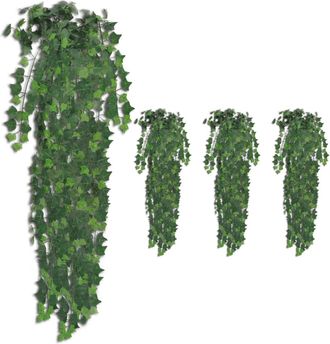 vidaXL Plantas Artificiales De Hiedra 4 Unidades Verde 90 Cm Vidaxl