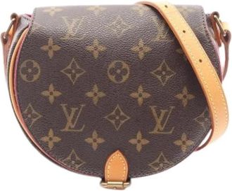 Louis Vuitton Pre-owned Vintage Monogram Canvas Cross Body Bag - Dames - Vintage Schoudertas - Bruin - ONE Size - Leer - Vintage