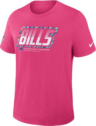 Nike Buffalo Bills Crucial Catch Sideline Nike Mens Dri-FIT NFL T-Shirt in Pink | 034J68XZU4-F9R