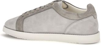 Brunello Cucinelli Mens Suede Sneakers Grey Trainers