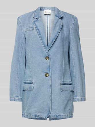 MY ESSENTIAL WARDROBE Jeansblazer mit Pattentaschen Modell Jayda in Hellblau, Gr&ouml;&szlig;e M/L