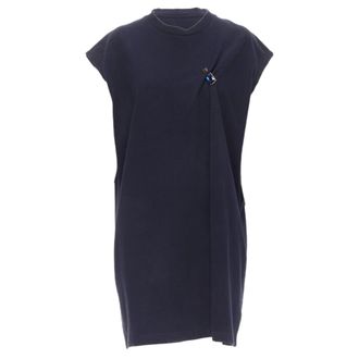Acne Studios cotton jewel pin oversized casual dress
