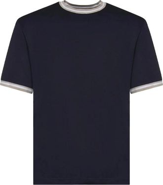 Eleventy T-shirts - Heren - T-shirts - Blauw - M - Katoen - Tops