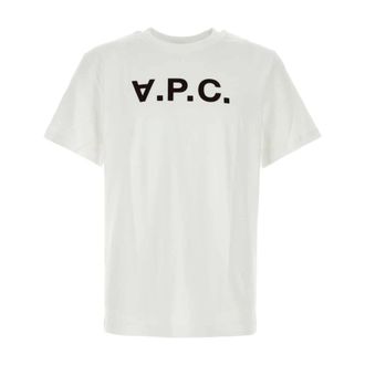 A.P.C. T-Shirts, male, White, Size: XL VPC Logo T-Shirt