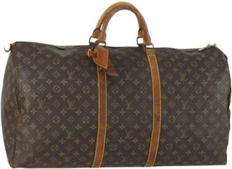 Louis Vuitton Pre-owned Vintage Canvas Weekendtas - Dames - Vintage Weekendtas - Bruin - ONE Size - Vintage