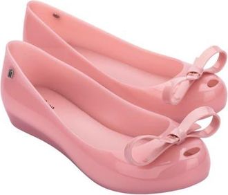 Melissa Ultragirl Bow III Flat in Pink at Nordstrom, Size 10