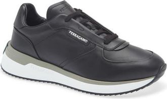 Ferragamo America Sneaker in Nero at Nordstrom, Size 10.5