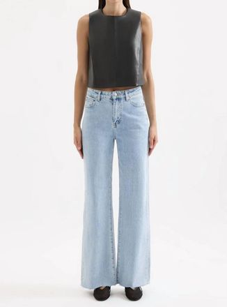 Nude Lucy Beaumont Vegan Leather Top In Black