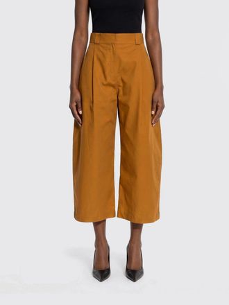 Balenciaga Pantaloni cropped in cotone a gamba larga e vita alta