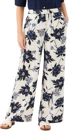 Karen Kane Floral Satin Wide Leg Pants in Print at Nordstrom, Size X-Small