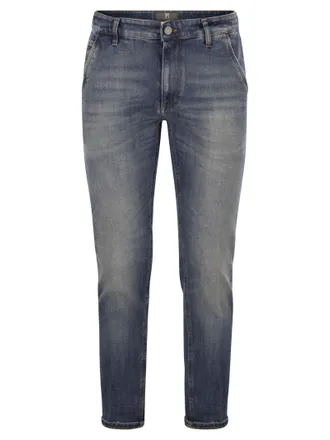 Pantaloni Torino indie denimbroek van stretchkatoen en kasjmier