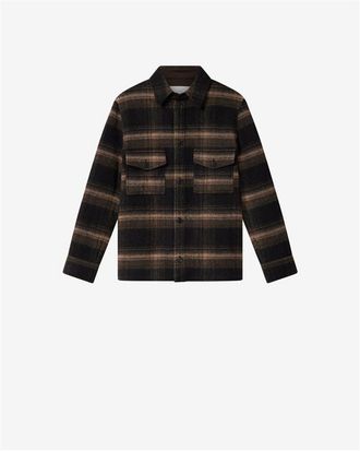 Isabel Marant Veste Kervon En Laine - Homme - Noir / Kaki - Taille Xs - Isabel Marant