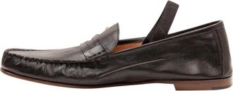 Versace Loafers T.0-5 Calf - Heren - Loafers - Zwart - 40 EU - Leer - Schoenen