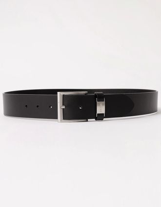 HUGO BOSS Mens BOSS Orange Connio Mens Leather Belt NOS - Black 001 - Size: W40