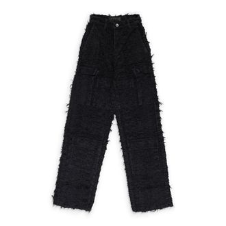 Who Decides War by Ev Bravado BLACK HUSK WIDE LEG PANTS