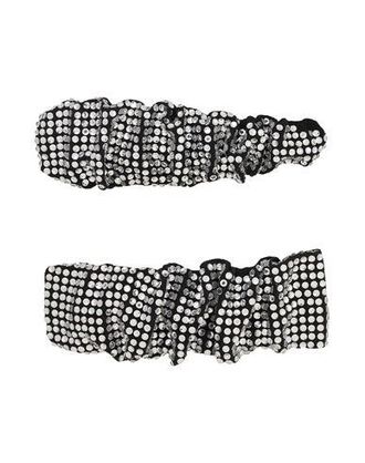 8 by YOOX WRINKLED GLITTER HAIRCLIP SET