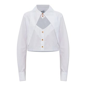 Vivienne Westwood Shirts, female, White, Size: S Short shirt