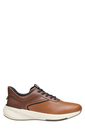 Johnston & Murphy Surge U-Throat Embossed Sneaker in Tan Full Grain at Nordstrom, Size 10.5