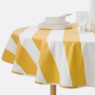 La Redoute Interieurs Rond tafelkleed in gecoat katoen, Hendaye