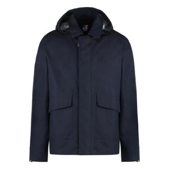 K-Way Kaya Linnenmix Jas - Heren - Zomerjassen - Blauw - L - Linnen - Jassen