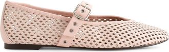 Madewell The Remy Perforated Mary Jane Flat in Minimal Pink at Nordstrom, Size 9.5