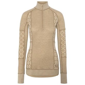Kari Traa Smekker Half-Zip Merinounterw&auml;sche f&uuml;r Damen | beige