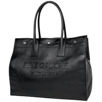 Saint Laurent Pre-owned Tote Bags, unisex, Black, Size: ONE SIZE Pre-owned Vintage Tote Bag