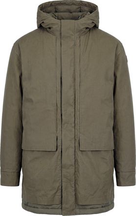 K-Way Three-Quarter Length Functional Jacket with Waxed Cotton Finish