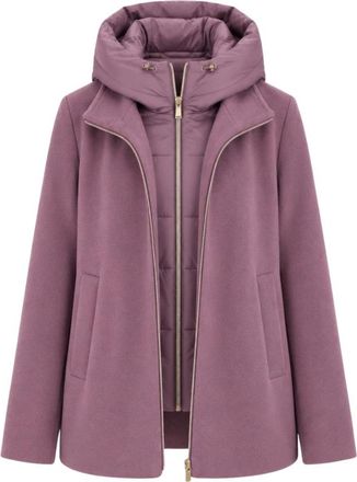 Marella Emmsorriso Jas - Dames - Mantel - Paars - XS - Leer - Jassen