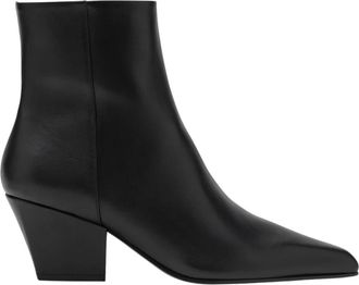 PARIS TEXAS Jane Enkellaars 60 - Dames - Cowboylaarzen - Zwart - 38 1/2 EU - Leer - Schoenen