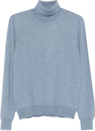Tagliatore Punt Snijder - Heren - Coltruien - Blauw - M - Wol - Truien & Vesten