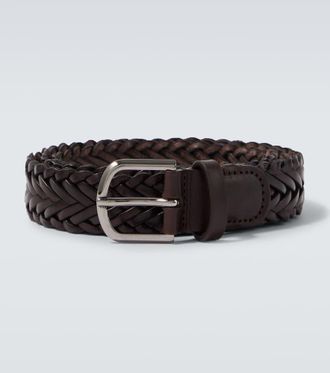 Giorgio Armani Braided leather belt