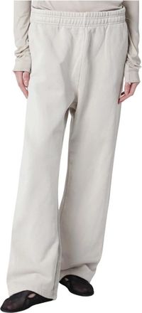 Entire studios Straight Leg Sweatpant - Dames - Sweatpants - Beige - M - Broeken