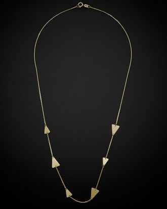 Italian Gold, Inc 14K Italian Gold Triangle Station Necklace