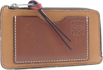 Loewe Brown Leather Coin Purse/Coin Case (Pre-Owned)
