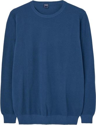 Fedeli Truien & Vesten, Heren, Blauw, M, Blauwe Gestreepte Jersey Sweaters