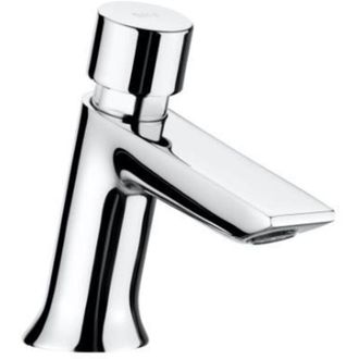 Roca Roca - Grifo temporizado para lavabo con pulsador y limitador instant