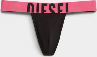 Diesel Mens Oversized-logo thong Cotton