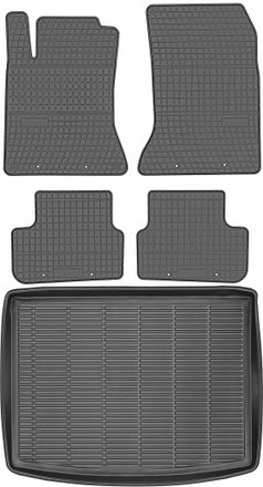 OEM Juego De Alfombrillas De Goma Para Coche Y Alfombrilla Para Maletero Para Mercedes Gla X156 Crossover (2013)