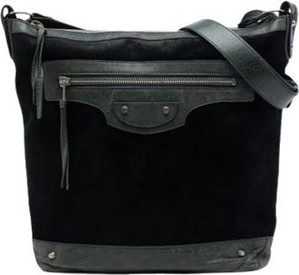 Balenciaga Pre-owned Day Crossbody Bag - unisex - Vintage Schoudertas - Zwart - ONE Size - Leer - Vintage