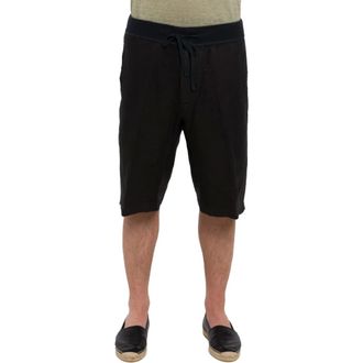 120% Lino Uomo, Pantaloncini, Nero, L, new